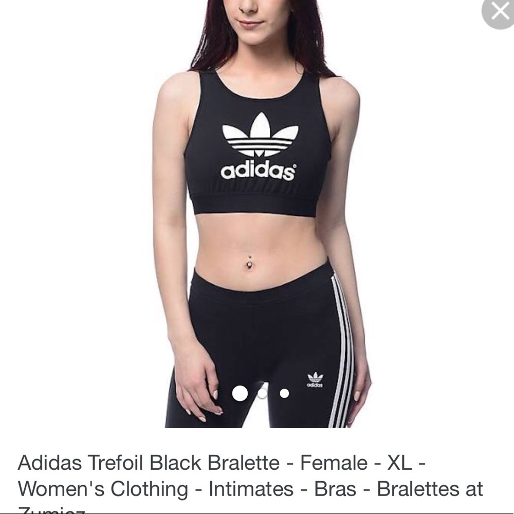 Adidas halter top sports bra